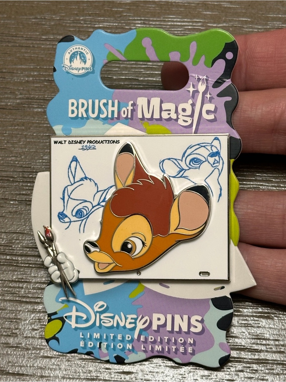 Disney Parks Brush of Magic Bambi Pin – Limited Edition 3750